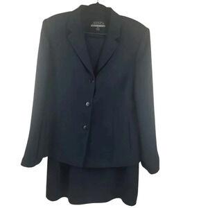 Casual Corner Annex Essentials Women's Career Navy Blue Suit Sz 14P